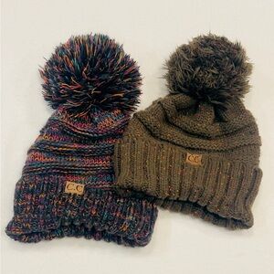C.C. Exclusives Oversized Slouchy Beanie with Pom Bundle